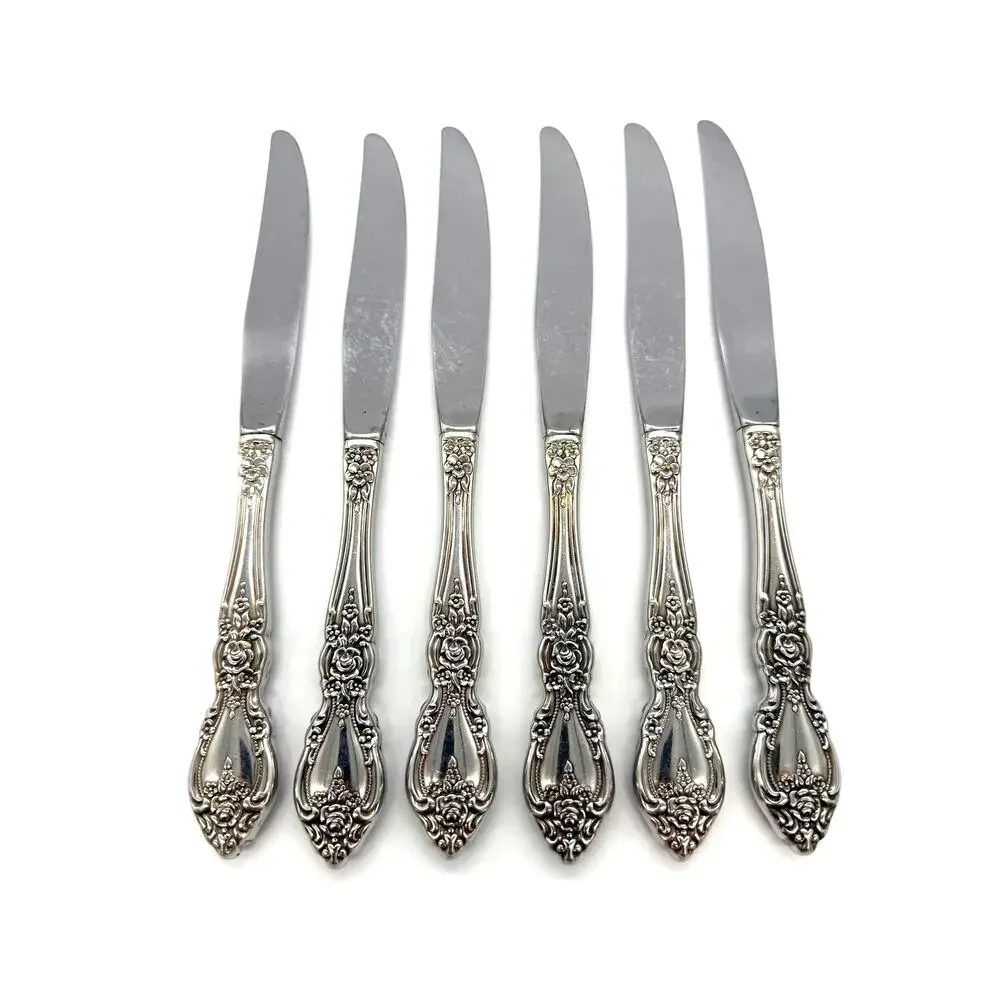 Oneida OCO Wordsworth Set of 6 Stainless Steel Dinner Knives
